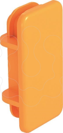 Imagem de Tampa final para perfil MS 21 41x21mm PE cor de laranja pastel 2003