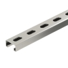 Imagem de Perfil perfurado rasgo 22mm 3000x41x21 V4A 1.4571 2B