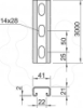 Imagem de Perfil perfurado rasgo 22mm 3000x41x21 V4A 1.4571 2B
