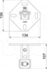 Imagem de Suporte mural combinado MS 41 134x110x102 V4A 1.4571 2B