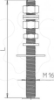 Imagem de Varao roscado para 4 bases de betao FangFix 500mm A2 1.4301