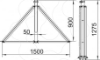 Imagem de Tripe + Saida para cabo isCon interior 17x19m A2 1.4301