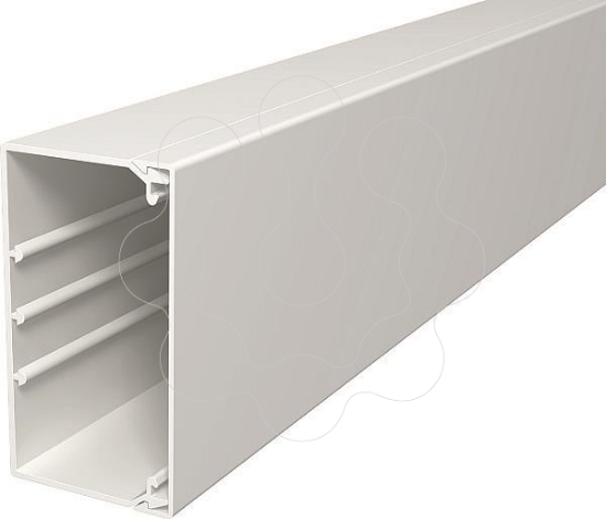 Imagem de Calha com base perfurada 60x110x2000 PVC cinzento claro 7035