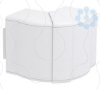 Imagem de Angulo externo variavel 70x110mm PC/ABS branco puro 9010