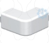 Imagem de Angulo externo livre de halogeneo 20x20mm PC/ABS branco puro 9010