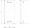 Imagem de Tapa juntas para WDK 40090 42x93x18mm PVC branco puro 9010