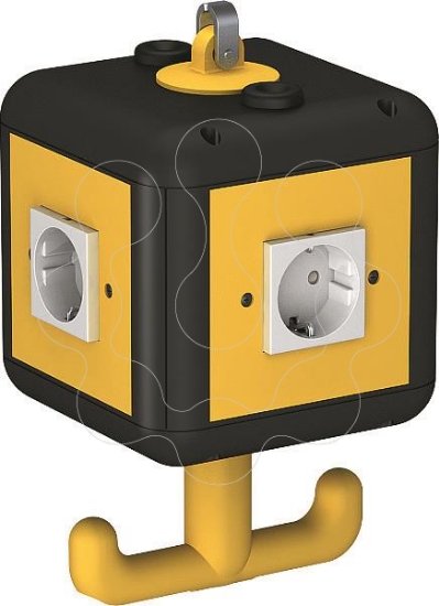 Imagem de HoverCube IP20 com pega equipado 140x140x252 PA preto 9011