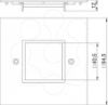 Imagem de Placa de cobertura simples Modul 45 95x95mm PA amarelo cadmio 1021