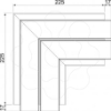 Imagem de Angulo plano Aluminio rigido 53x130x225 Alu EL