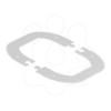 Imagem de Remate para ISSDM45 187x137x2 St branco puro 9010