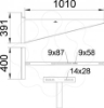 Imagem de Consola mural modelo para grandes cargas B1010mm St FT