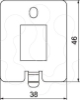 Imagem de Espelho para conectores para UDHOME ONE Tipo A 38x46x15 A2