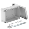 Imagem de Caixa vazia com calha DIN 2069 286x202x125 PC cinzento claro 7035