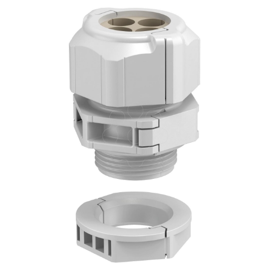 Imagem de Bucim separavel com porca multiplo M25 PC cinzento claro