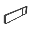 Imagem de Espelho para 3f + 1f Modul 45 PC/ABS preto 9011