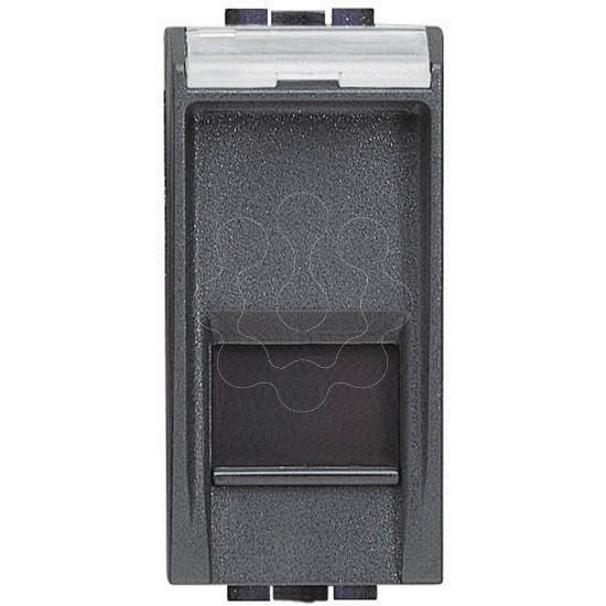 Imagem de Livinglight -  Tomada RJ 45 UTP - Cat. 5e - 1 modulo - Antracite