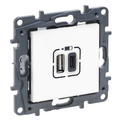 Mostrar detalhes para NL-STEP CARREG. USB A + C BRAN Imagem de NL-STEP CARREG. USB A + C BRAN