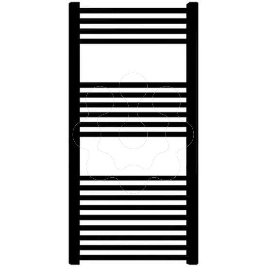 Imagem de Toalheiro Hidraulico ELBA Aqua 500x1120mm preto