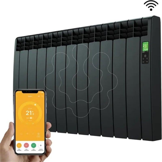 Imagem de Radiador Eletrico DESIGNLINE 11 Elementos 1210W preto