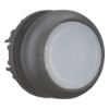 Imagem de Pulsador luminoso rasante, 22 mm, Retorno, Blanco, Anillo Negro
