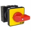 Imagem de Interruptor seccionador ON-OFF, 2 polos, 20 A, Maneta Roja/Amarilla, 90