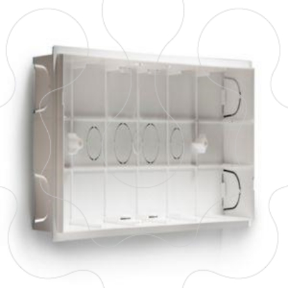 Mostrar detalhes para Caixa de encastrar para parede Nexitech abertura 277x100 mm p/ versao IP40 Imagem de Caixa de encastrar para parede Nexitech abertura 277x100 mm p/ versao IP40