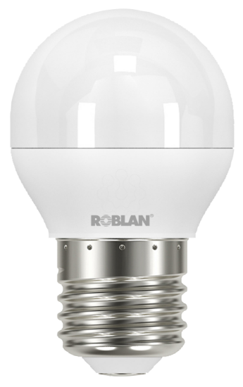 Imagem de LED Esferica 5W Quente 3000K E27 470Lm 220V-240V