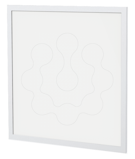 Imagem de Painel LED IP65 595x595mm 36W 220 240V 3800Lm 6000K Branco Antibacteriano Sem Driver