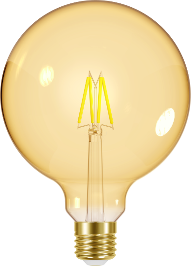 Imagem de Lampada Vintage Filamento Globo G125 5W E27 2200k 320Lm - Ambar