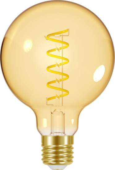 Imagem de Lampada Vintage Flexivel Film. Globo G95 5W E27 2200k 350Lm - Ambar