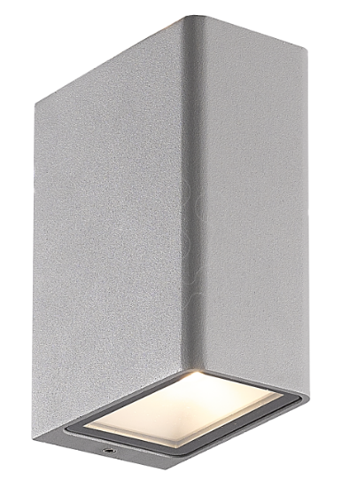 Imagem de Aplique GACR LED exterior 2x6W CREE 990lm 100-240V 50/60Hz 3000K IP54 - Cinza