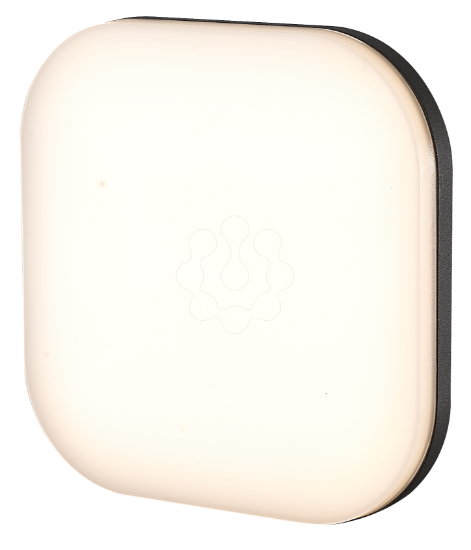 Imagem de Aplique NASH LED exterior Quadrado 11W 872lm 220-240V 3000K IP54 cinzento escuro