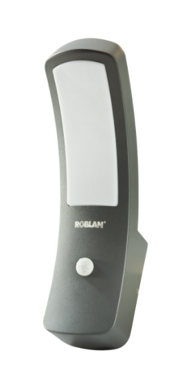 Imagem de Aplique MIR LED exterior 12,5W 600lm 100-240V 3000K IP54 - Cinza c/sensor