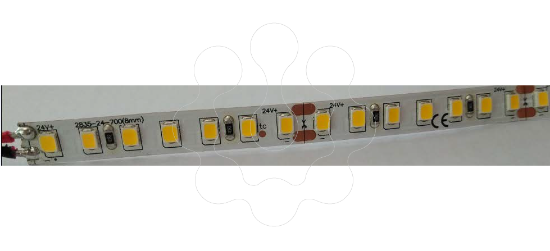 Imagem de Tira LED 9,6W IP20 24V Fria 1224lm/m SMD2835 140 LED/m 5 metros