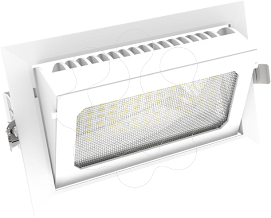 Imagem de Downlight Retangular LED Basculante 35W 3000k 3300lm 220-240v IP20