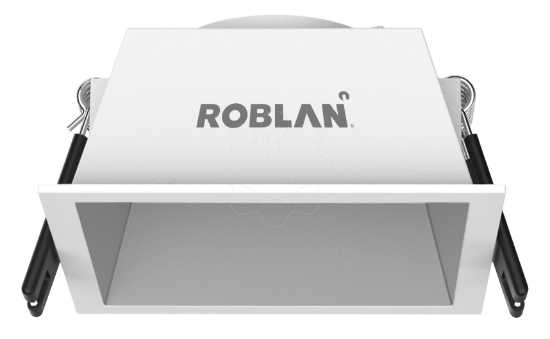 Imagem de Aro acessorio FLIP Quadrado Branco / Cinza 75mm