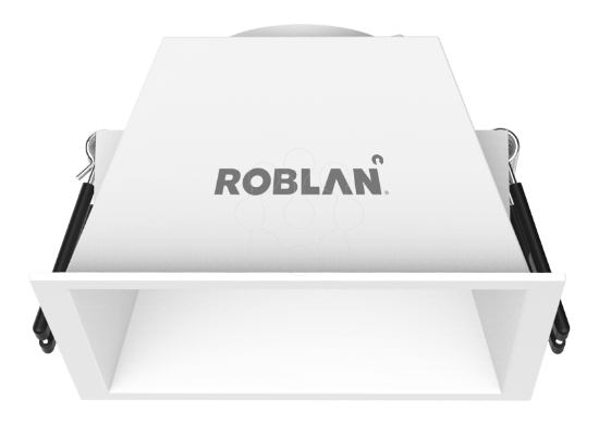 Imagem de Aro acessorio FLIP Quadrado Branco / Branco 90mm