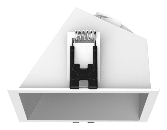 Imagem de Aro acessorio FLIP Quadrado Branco / Cinza Assimetrico 90mm