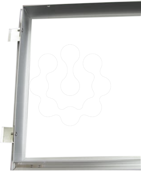 Imagem de Kit branco para encastrar Painel 60x120 em tetos de gesso