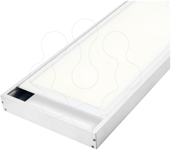 Imagem de Kit Superficie Painel 30x120 estrutura Branco