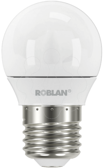 Imagem de LED Esferica 5W Quente 3000K E27 470lm 220-240V