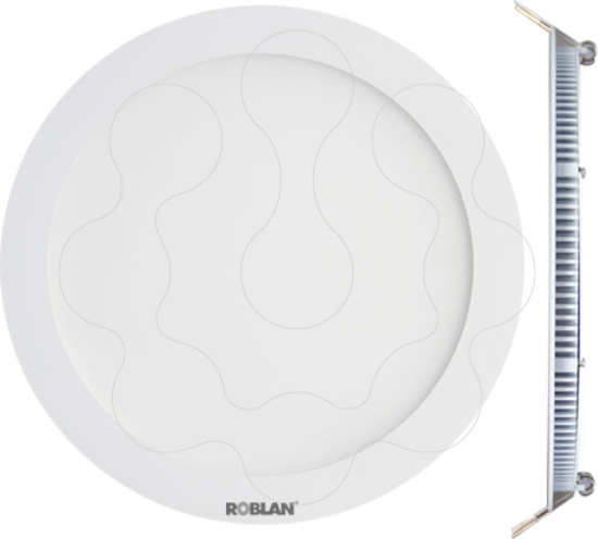 Imagem de LED Downlight CIRCULAR 6W 100 240V 480Lm 6500K 120x 22mm Aro Branco