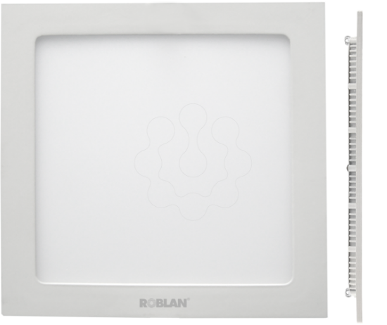 Imagem de LED Downlight Quadrado 6W 100 240V 470Lm 4000K 120x 22mm Aro Branco