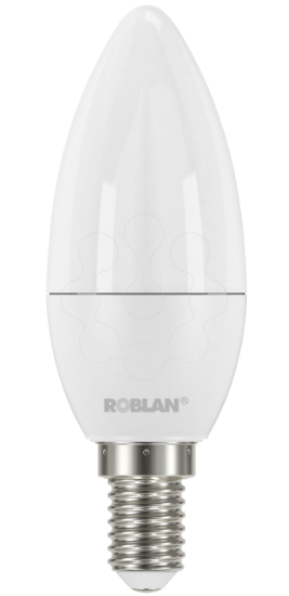 Imagem de LED Vela 5W Quente 3000K E14 470lm 220-240V