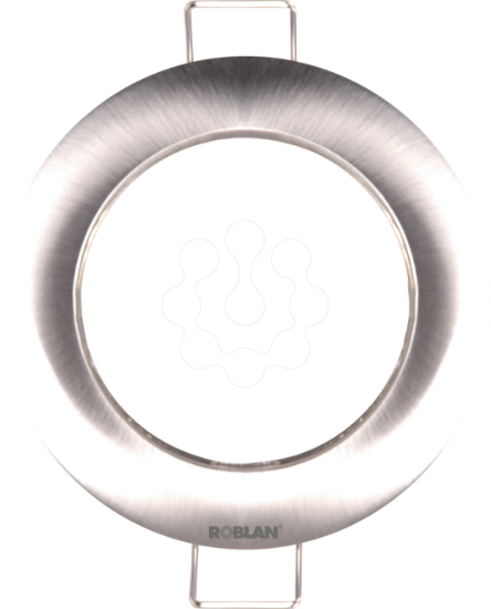 Imagem de Aro Redondo encastrar para lampadas dicroicas fixo   cromado c/GU10