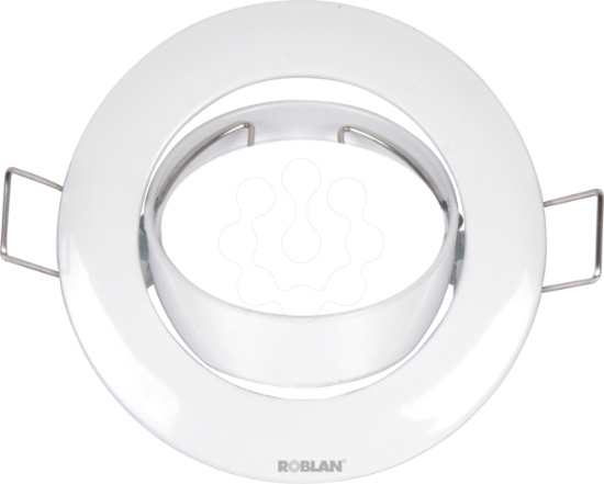 Imagem de Aro Redondo encastrar orientavel Branco c/GU10