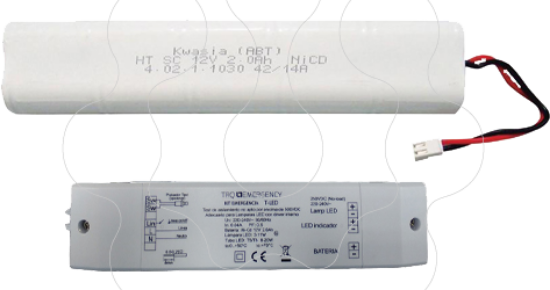 Imagem de Kit de Emergencia LED ate 25W saida 230V 100 luminosidade 1 hora Autonomia