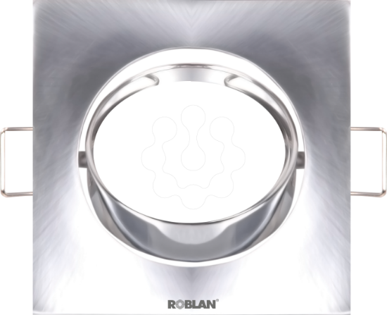 Imagem de Aro Quadrado encastrar orientavel niquel acetinado GU10