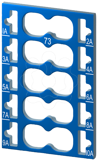 Imagem de SIMATIC ET 200SP, 10 Placas de codigo de cor, 10 azul