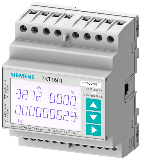 Imagem de SENTRON instrumento de medicao 7KT PAC1600, trifasico, 5 A, Modbus RTU, MID